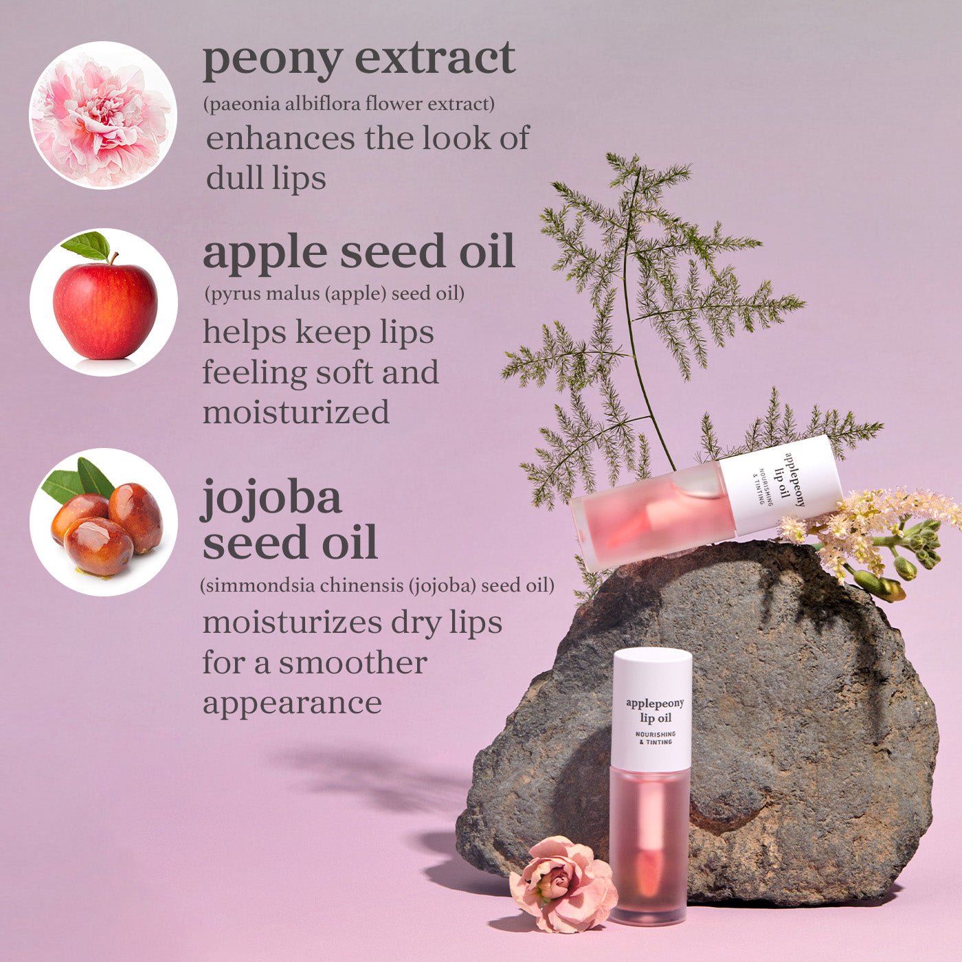 Lip Care: Applepeony Lip Oil & Lip Mask (2 - Pack) - Nooni