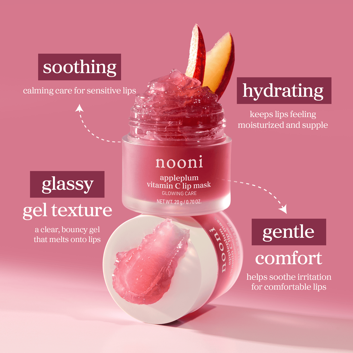 nooni appleplum vitamin C lip mask - nooni