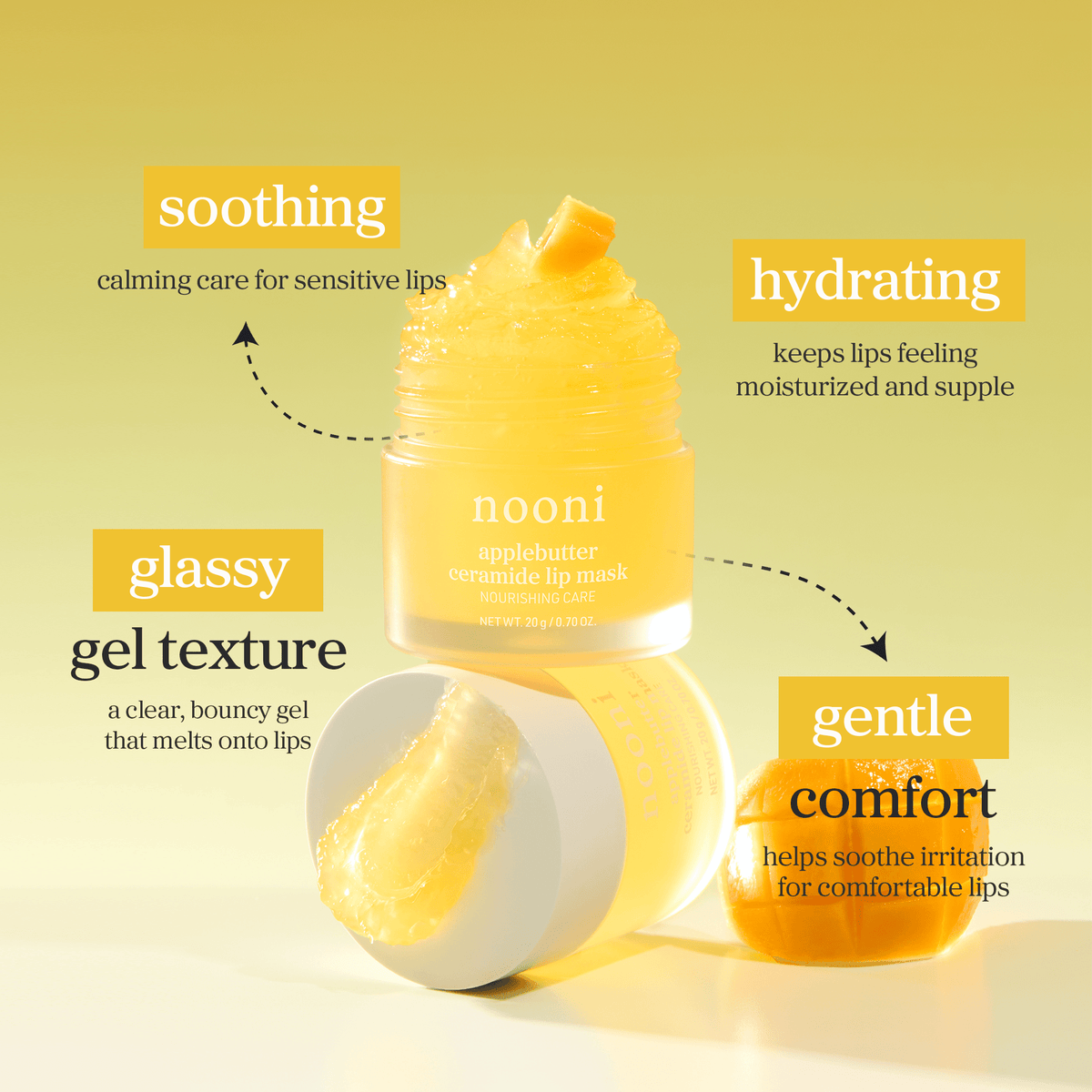 nooni applebutter ceramide lip mask - nooni