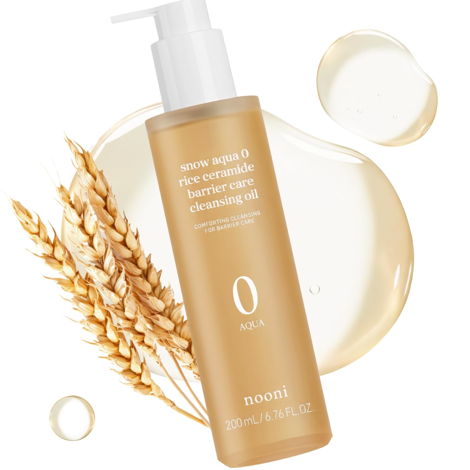 nooni snow aqua 0 rice ceramide barrier care cleansing oil - Nooni