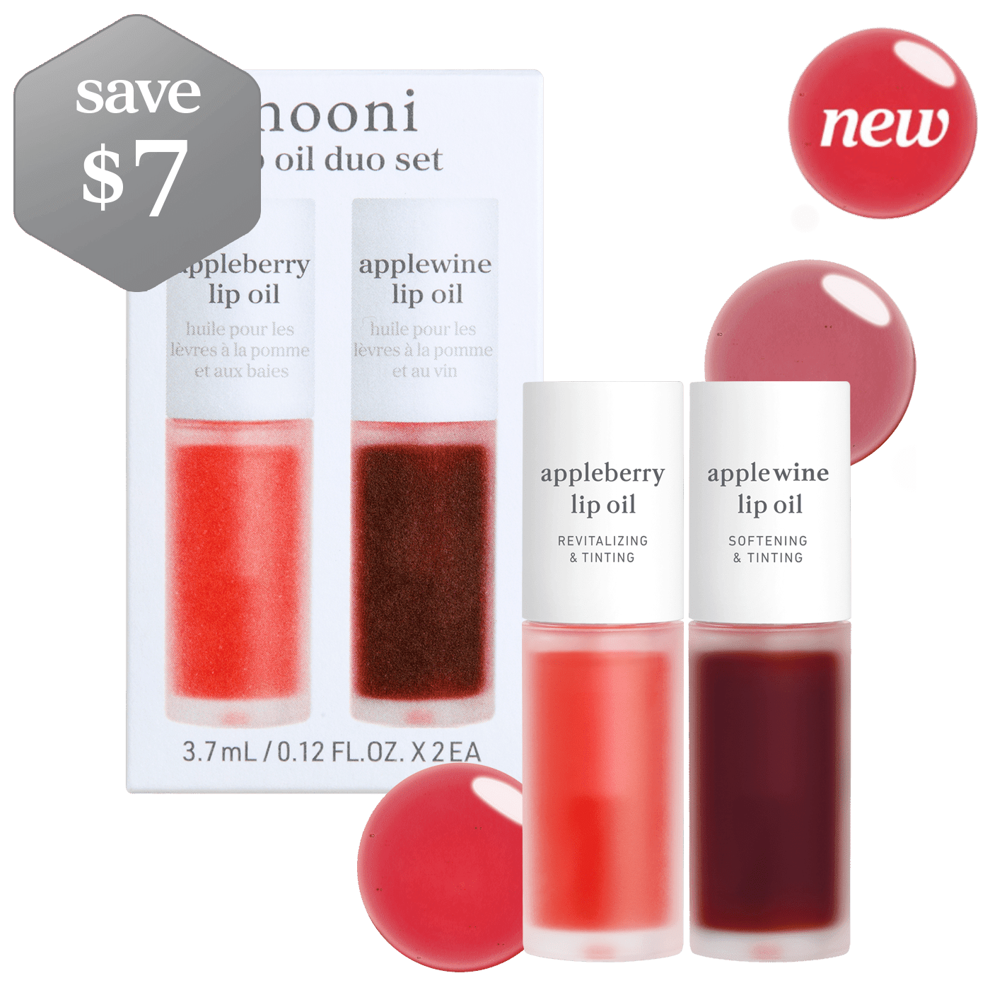 Lip Oil: duo set (appleberry & applewine)
