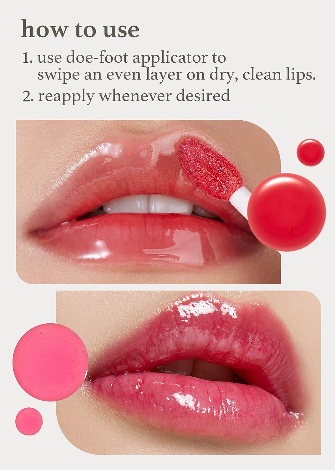 nooni lip oil duo (appleberry & applecherry) - Nooni