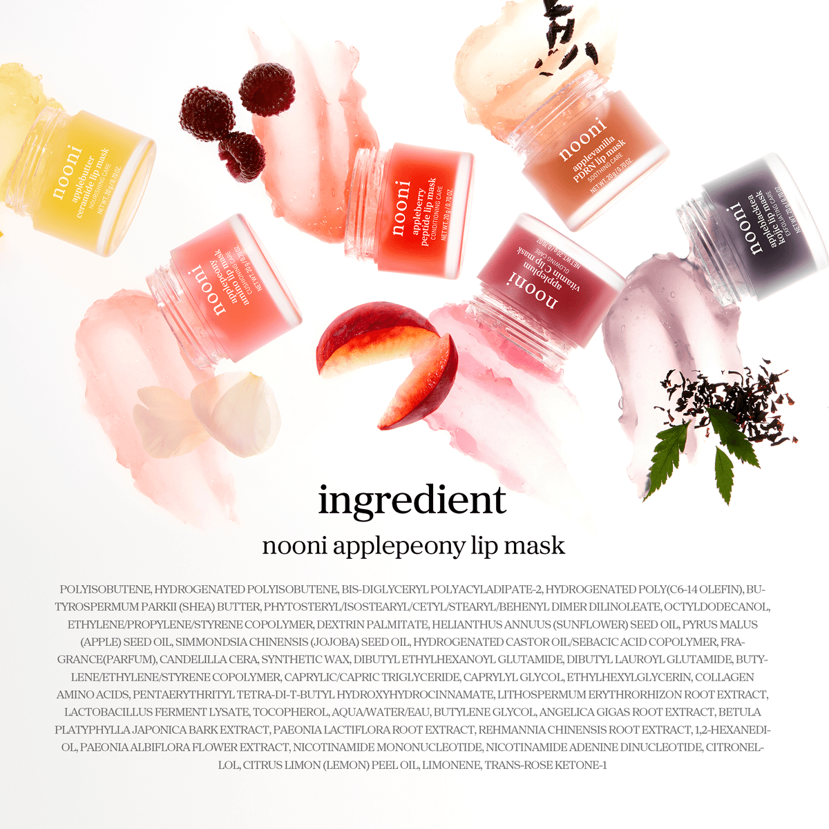 nooni applepeony amino lip mask - nooni