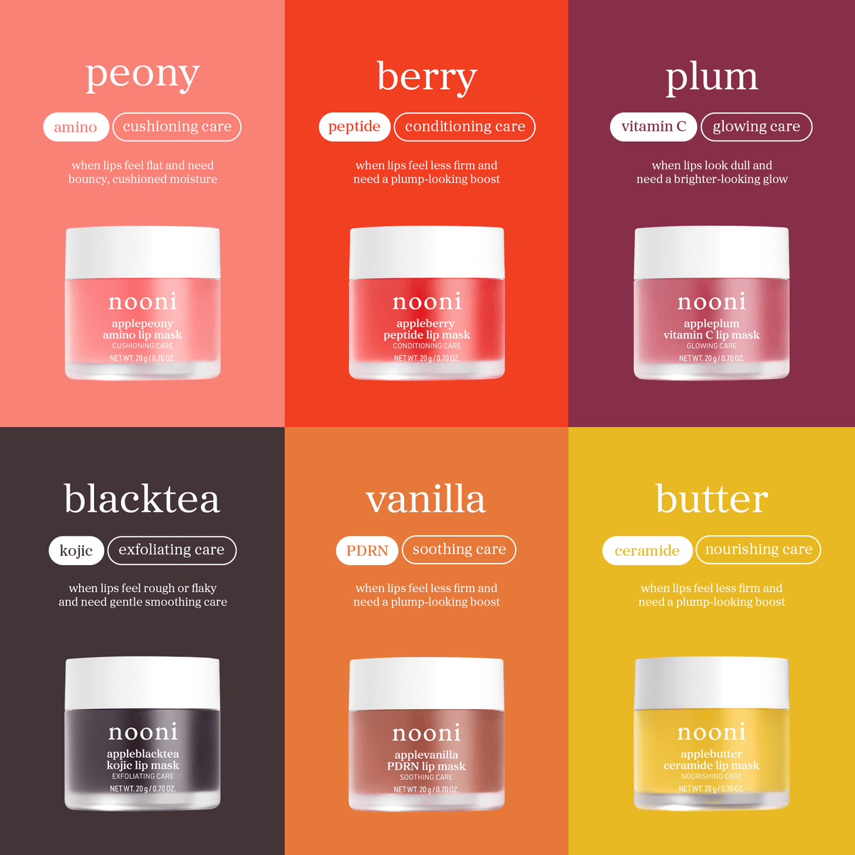 nooni appleplum vitamin C lip mask - nooni