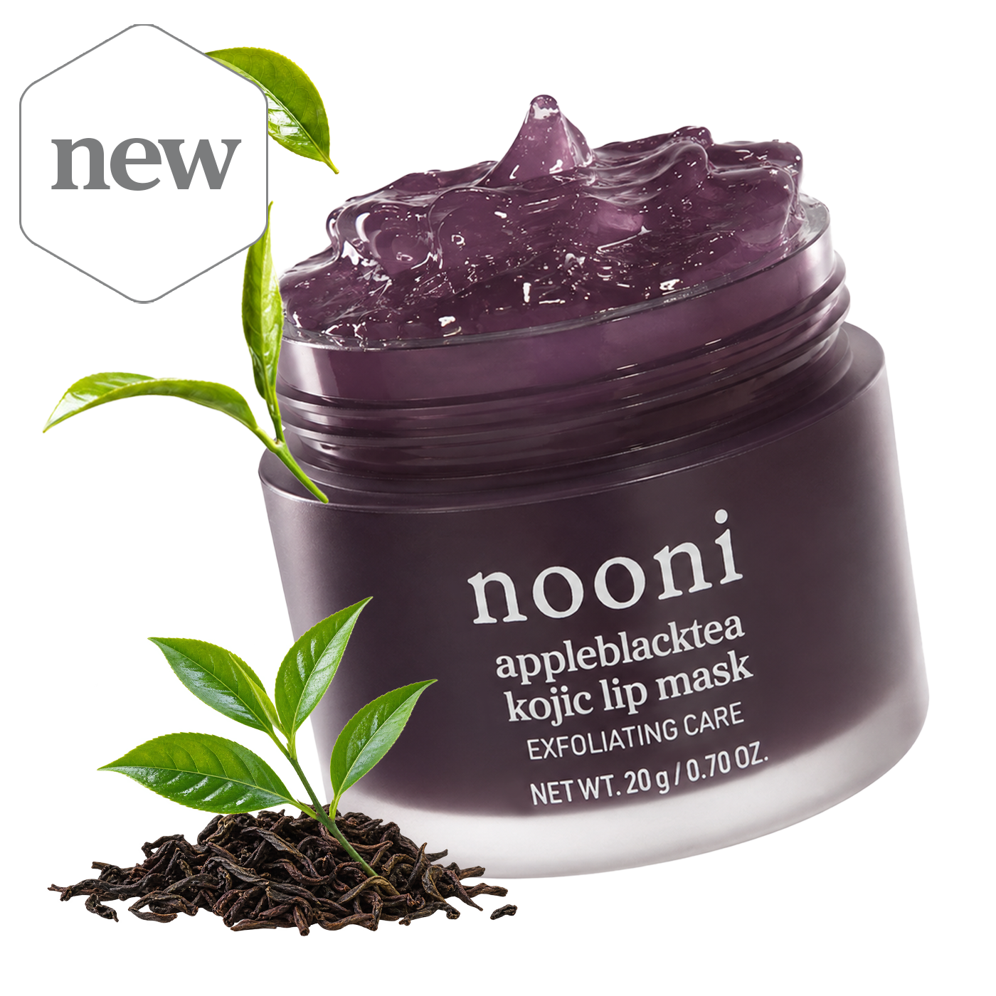 nooni appleblacktea kojic lip mask