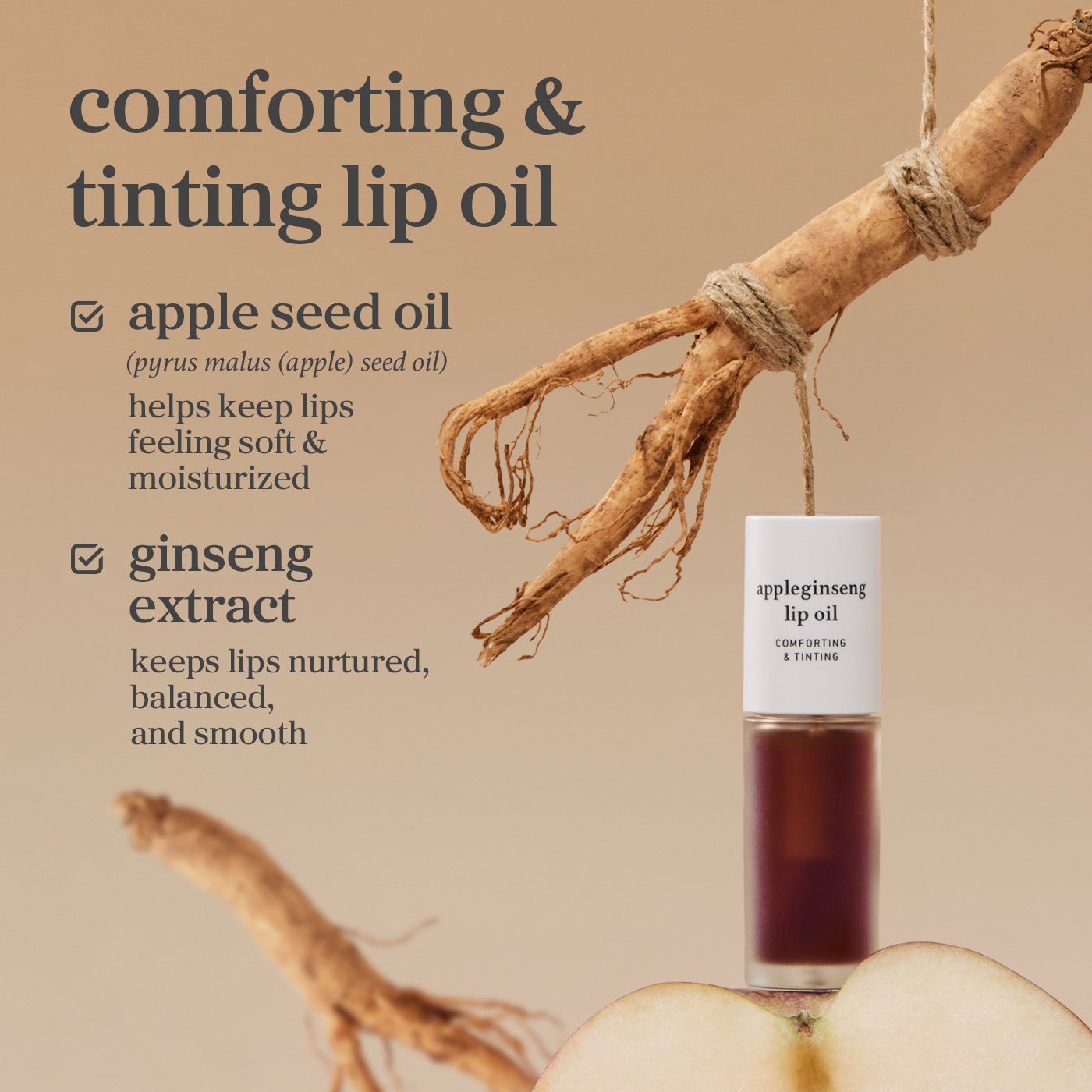 nooni appleginseng lip oil - nooni