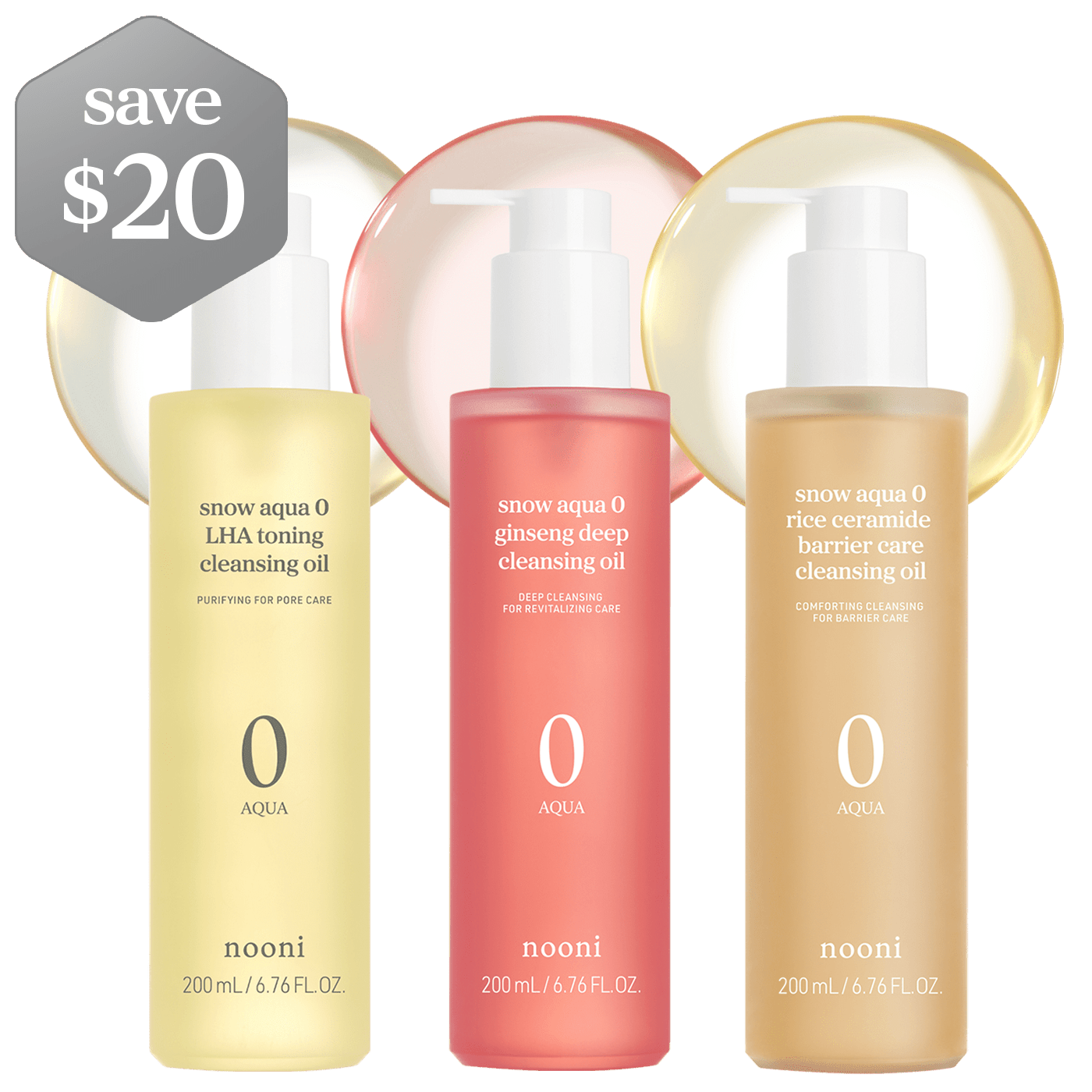 Korean Cleansing Oil Collection (3 - Pack) - nooni