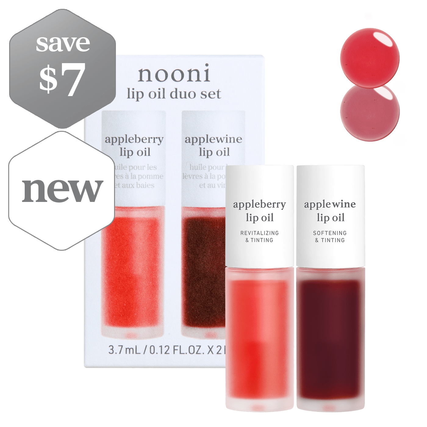 Lip Oil: duo set (appleberry & applewine)