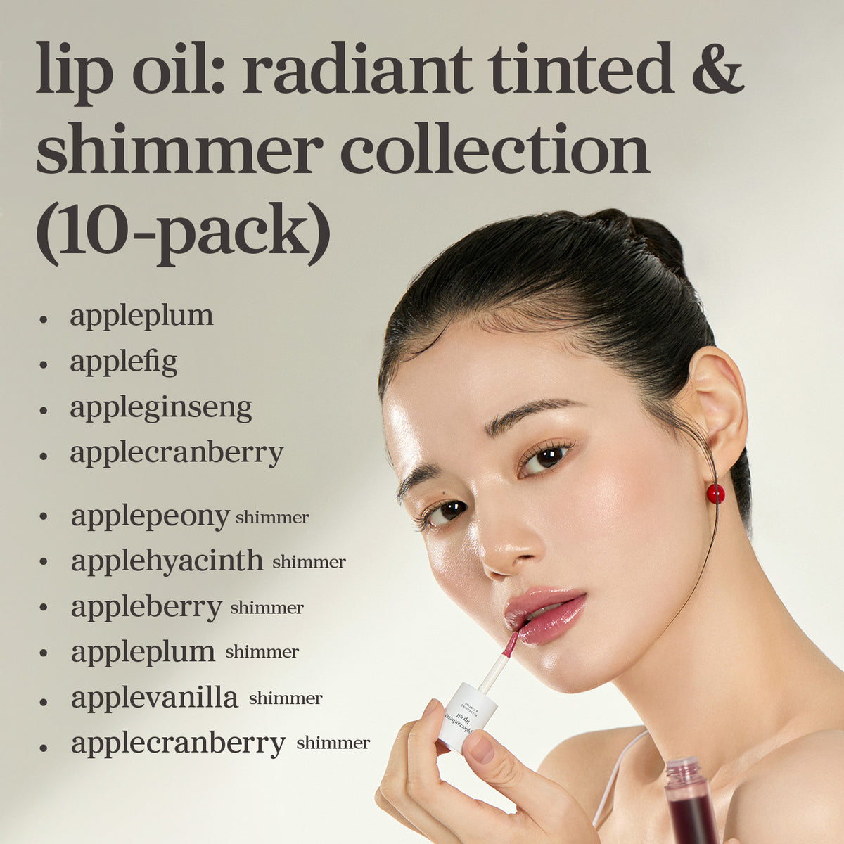 Lip Oil: Radiant Tinted & Shimmer Collection (10-Pack)