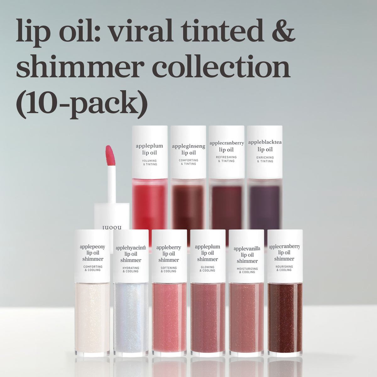 Lip Oil: Viral Tinted & Shimmer Collection (10-Pack)