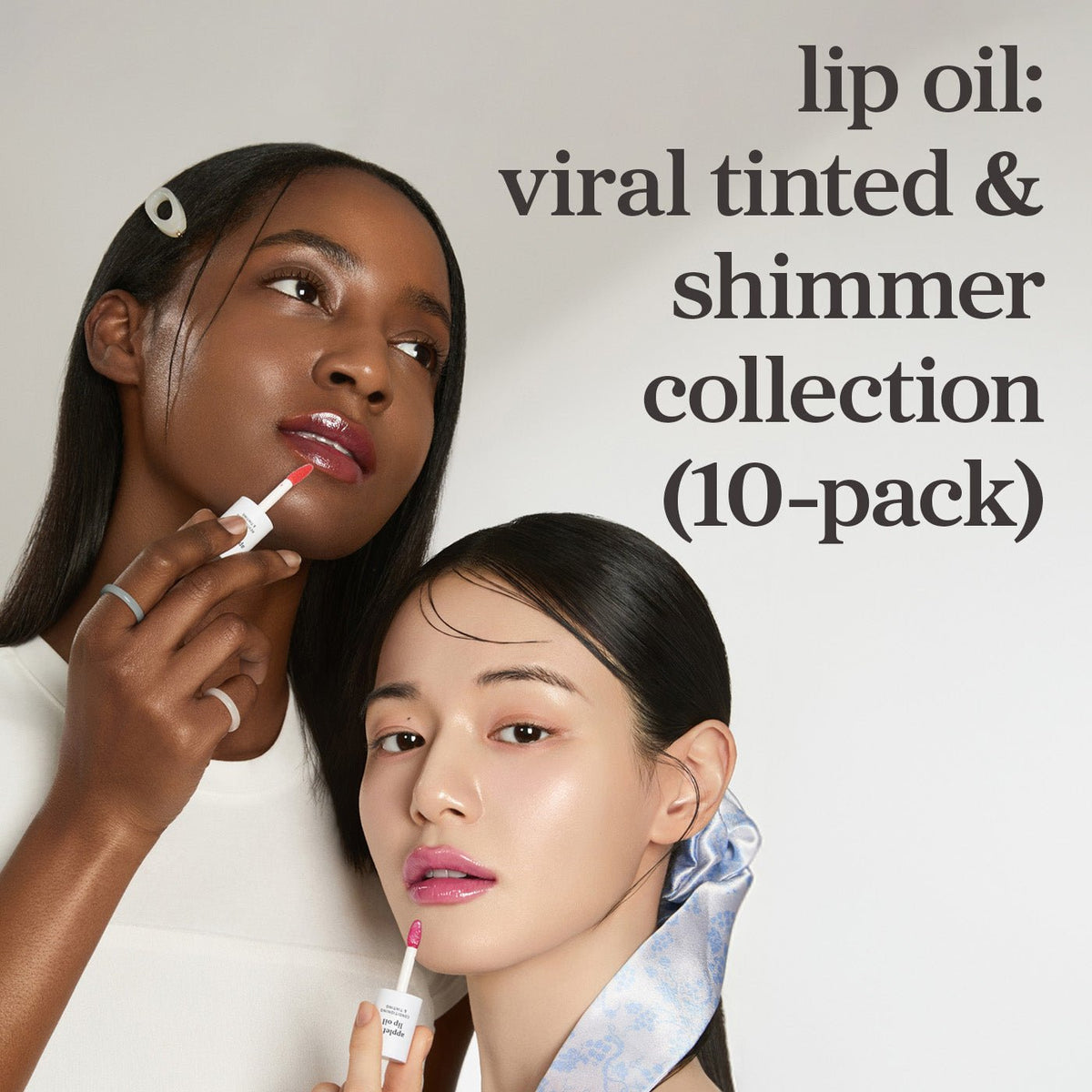 Lip Oil: Viral Tinted & Shimmer Collection (10-Pack) - nooni