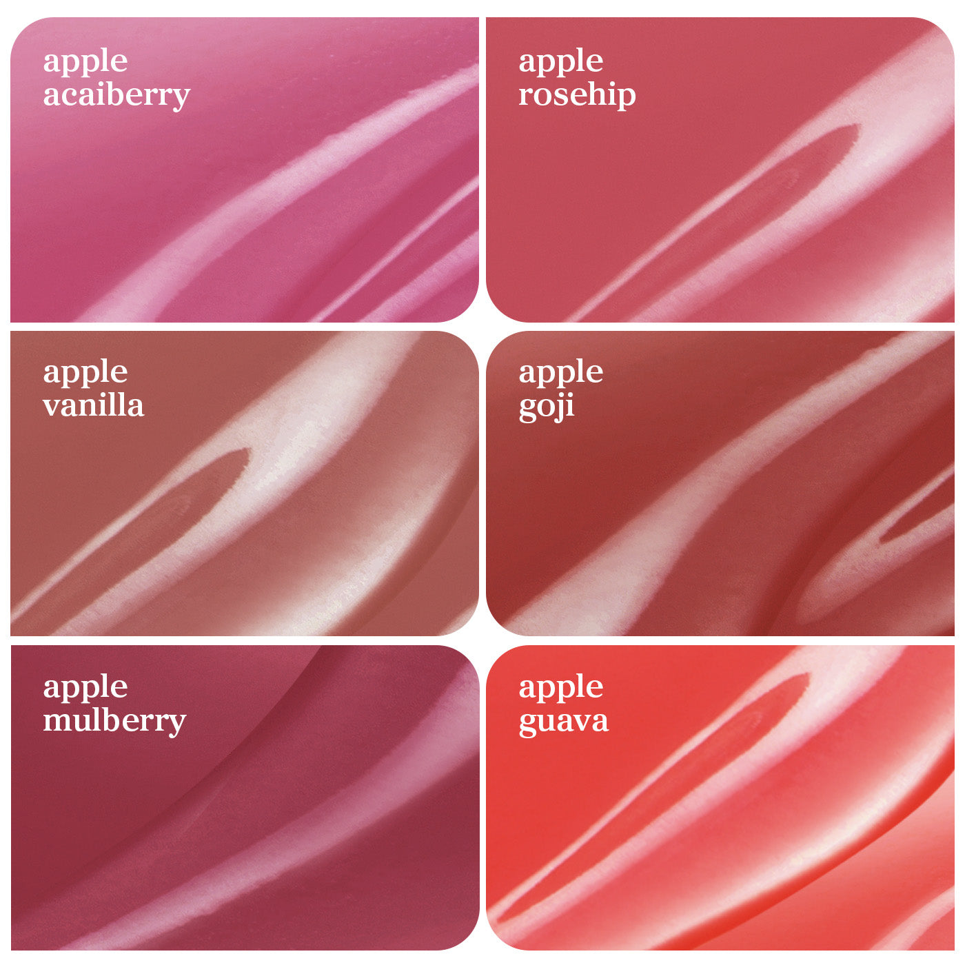 Lip Oil: New Color Collection (6-Pack)