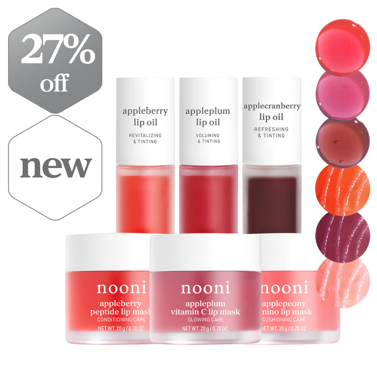 Lip Oil & Lip Mask Favorites (6-Pack)