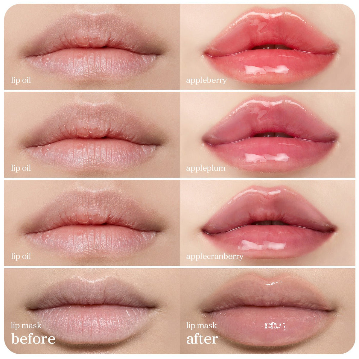 Lip Oil & Lip Mask Favorites (6-Pack) - nooni