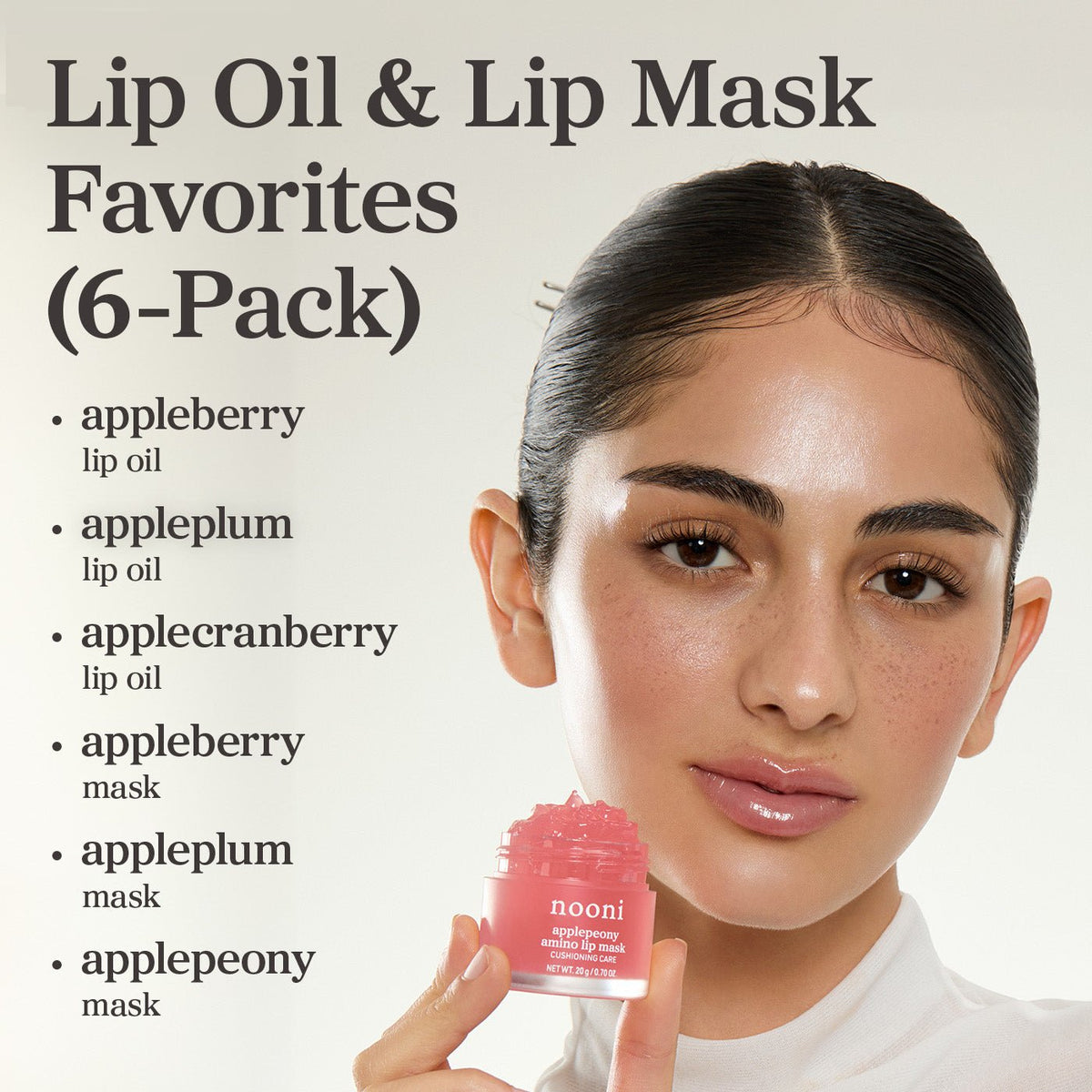 Lip Oil & Lip Mask Favorites (6-Pack) - nooni