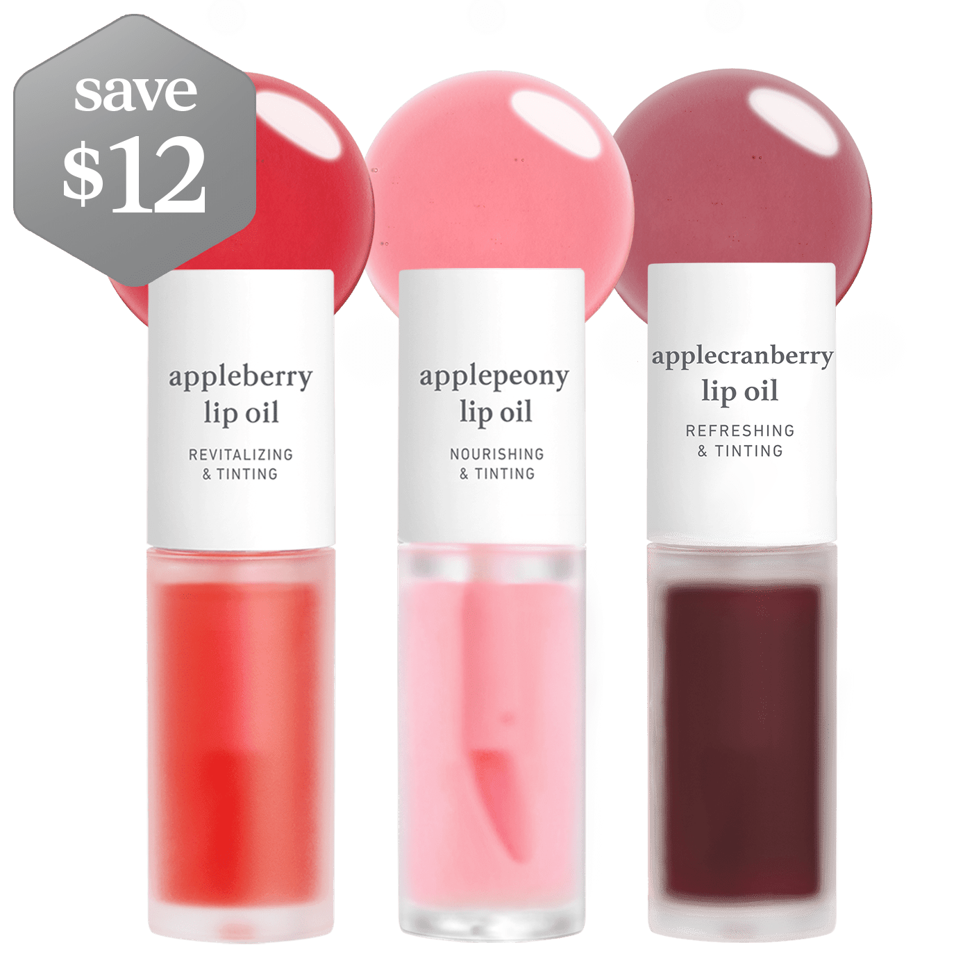Lip Oil: Best - Seller Trio (3 - Pack) - nooni