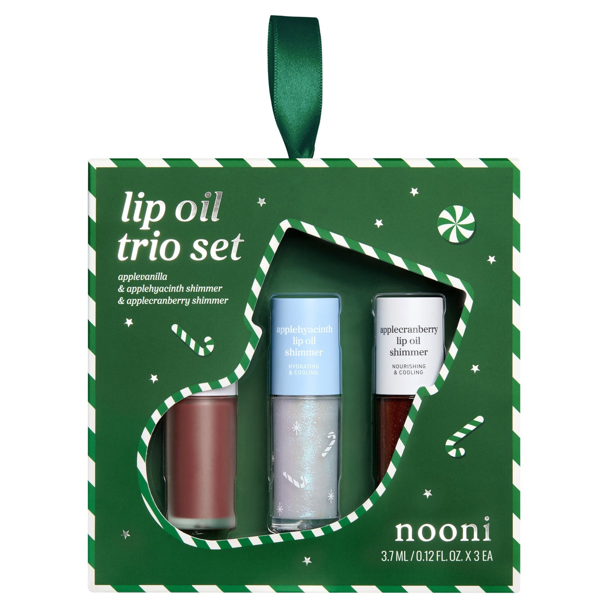 NOONI LIP OIL TRIO_VANILLA&CRANBERRY SHIMMER&HYACINTH SHIMMER_2026 HOLIDAY LIMITED - nooni