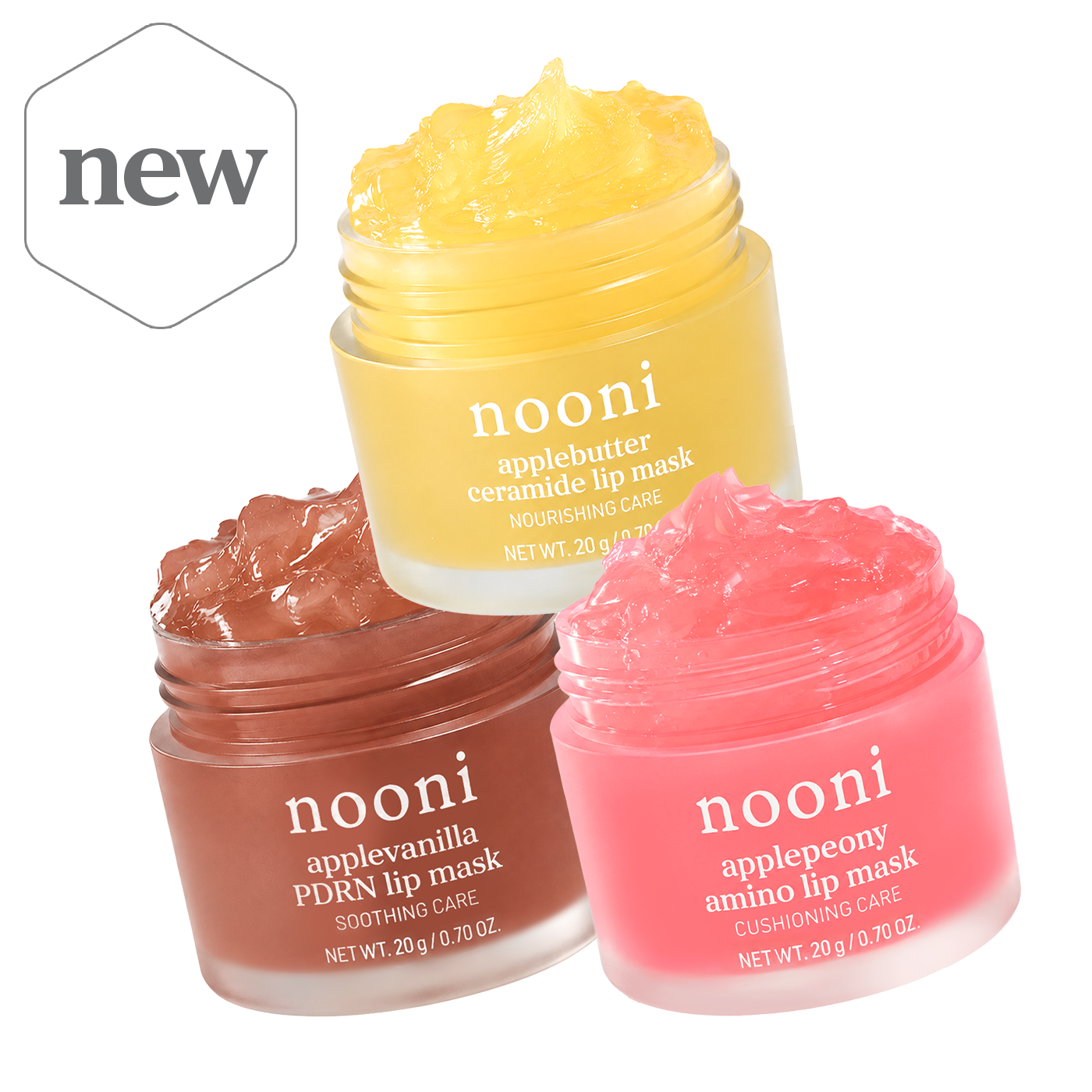 nooni Moisture & Barrier Lip Mask Trio