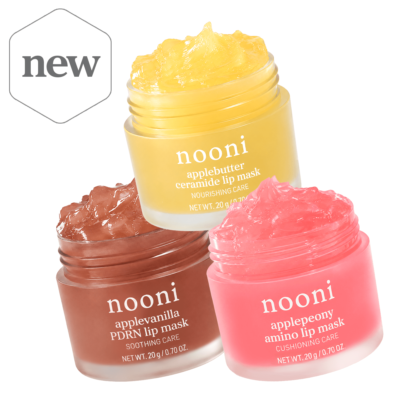nooni Moisture & Barrier Lip Mask Trio - nooni