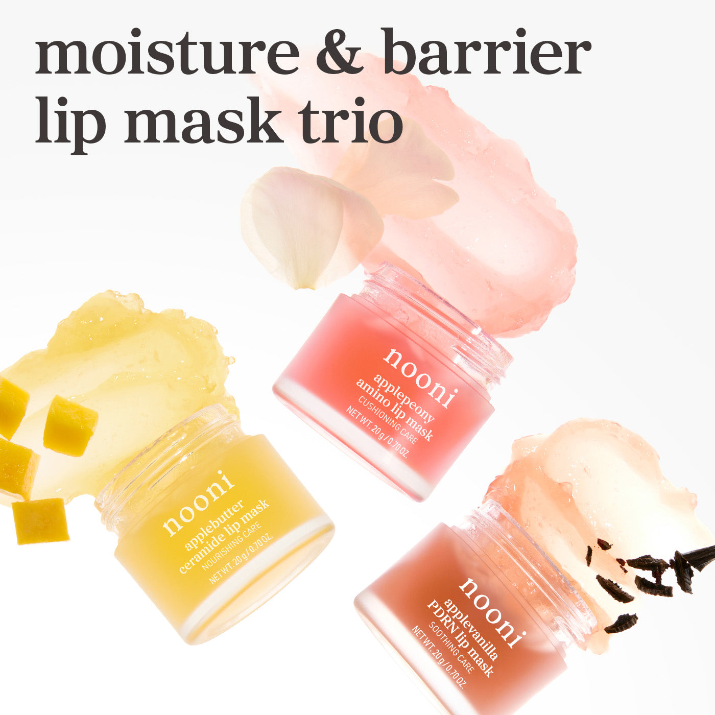 nooni Moisture & Barrier Lip Mask Trio