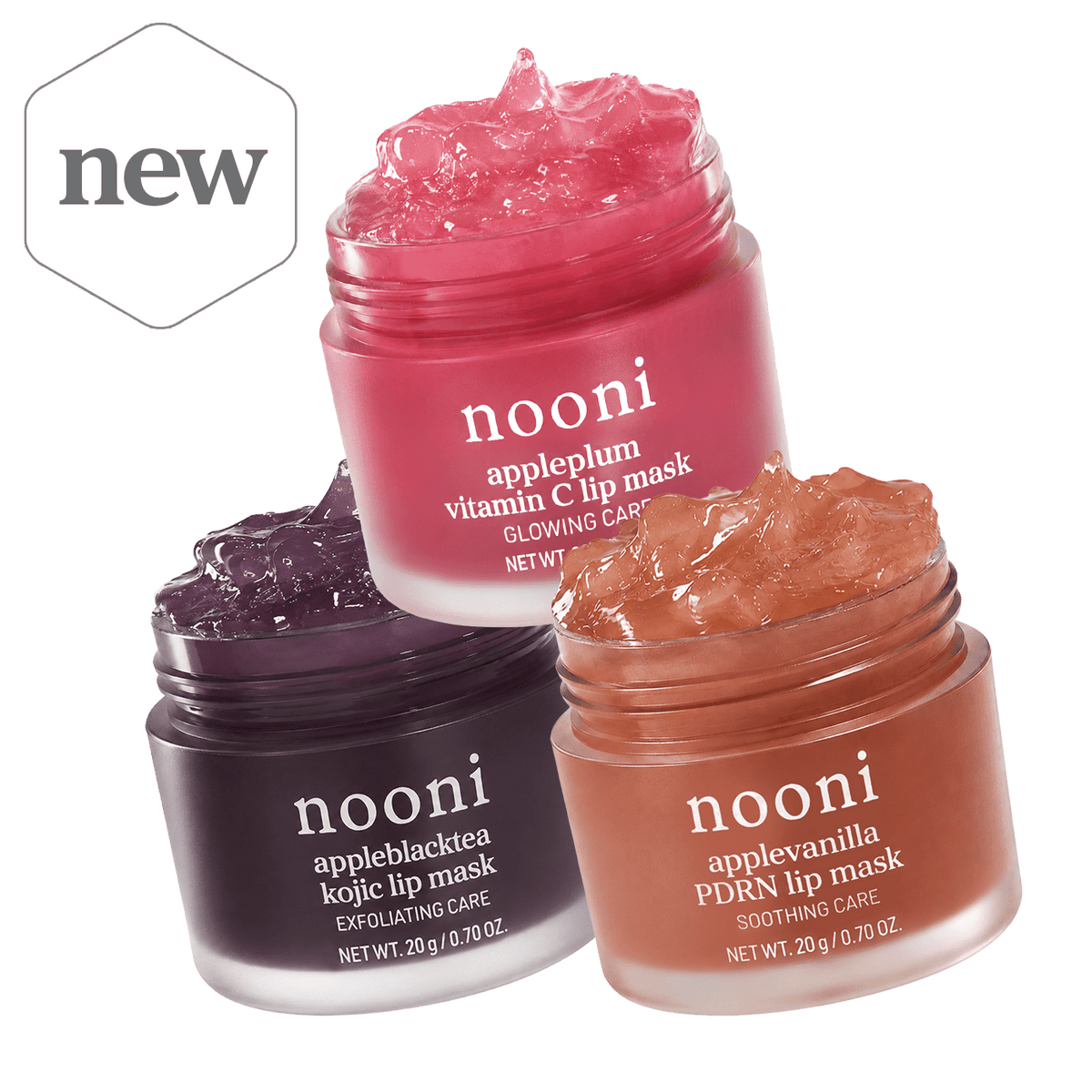 NOONI Bright & Smooth Lip Mask Trio - nooni