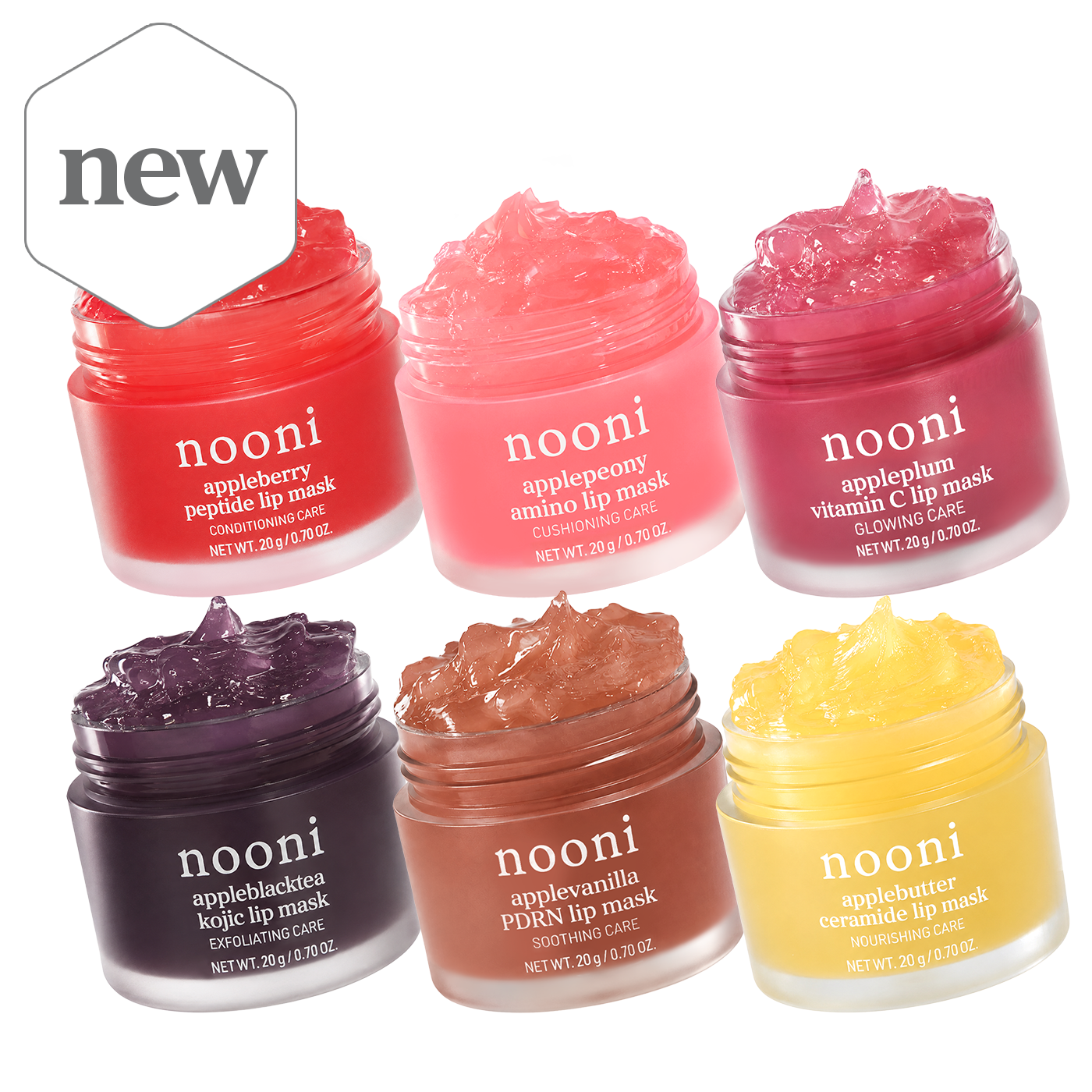 nooni Lip Mask 6-Piece Complete Collection