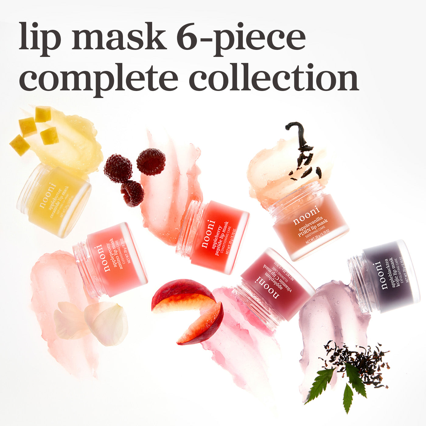 nooni Lip Mask 6-Piece Complete Collection