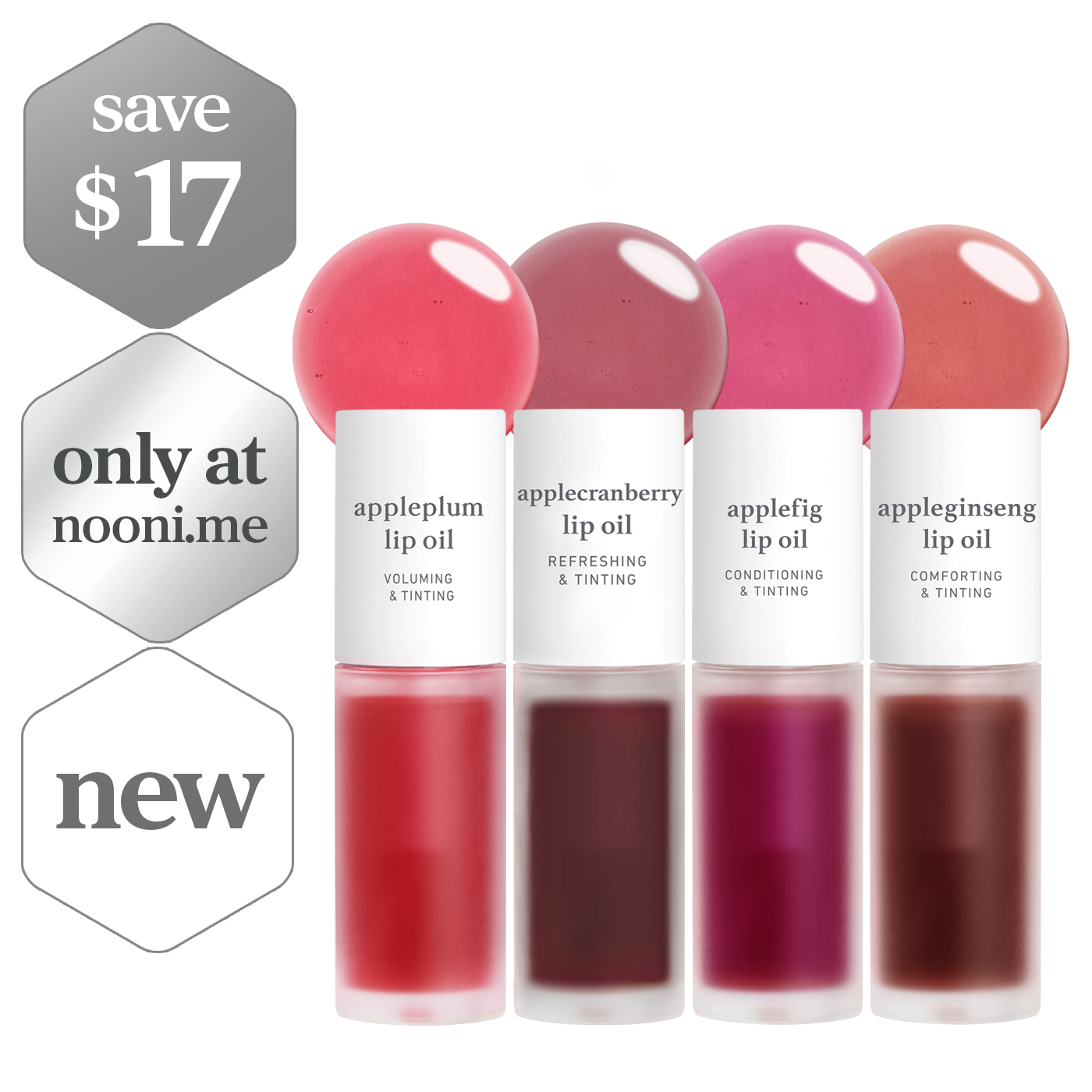 Lip Oil: Radiant Tinted (4-Pack)