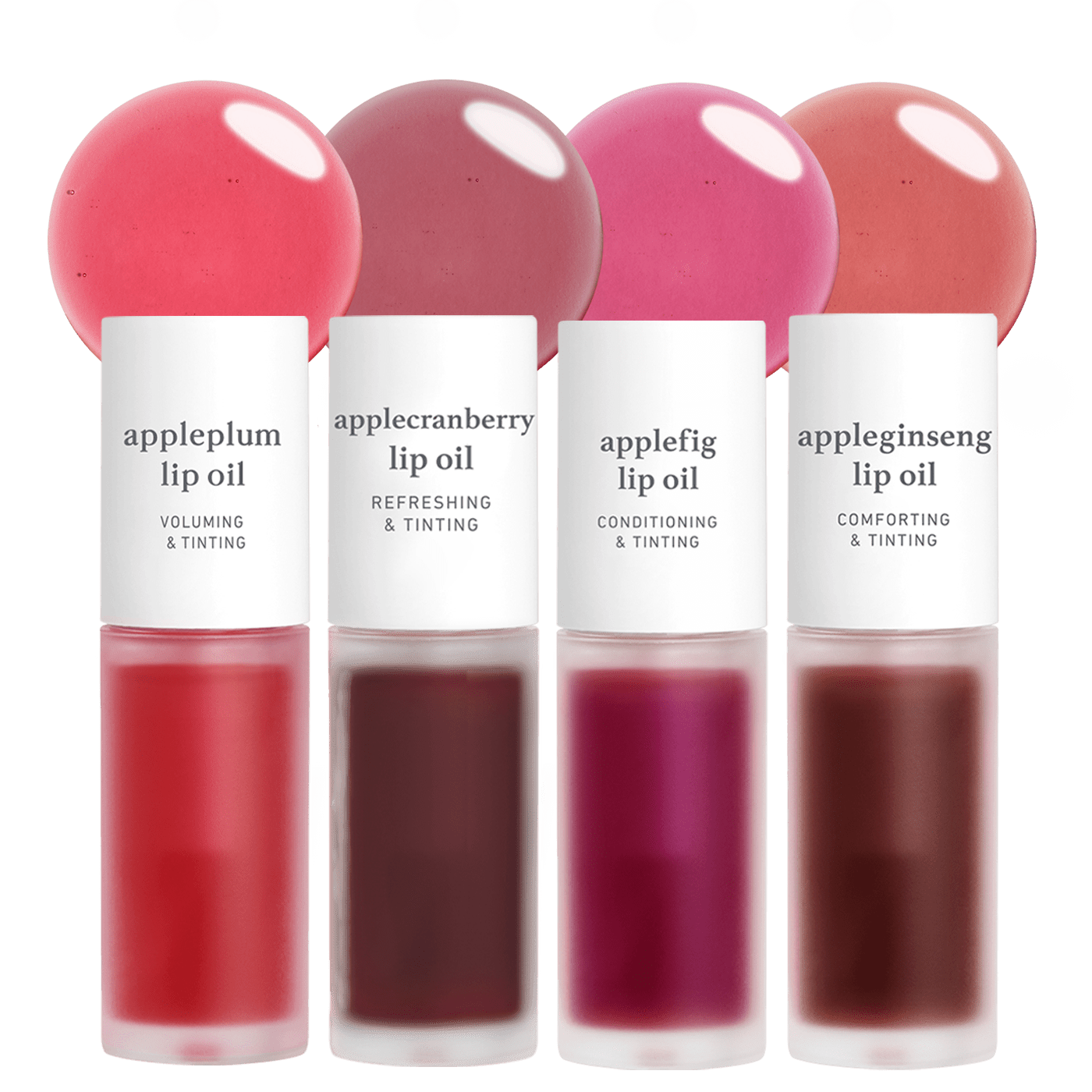 Lip Oil: Radiant Tinted (4 - Pack) - Nooni