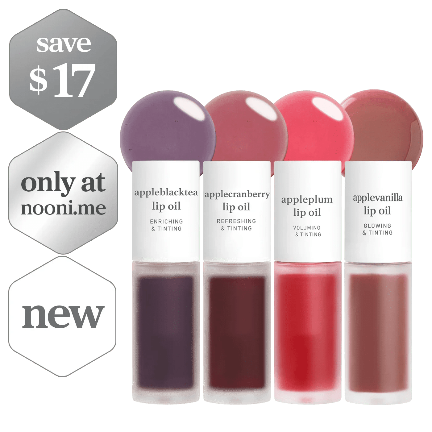 Lip Oil: Viral Favorites (4-Pack) - nooni