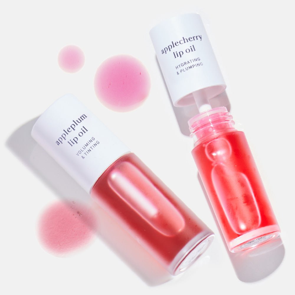 nooni lip oil duo (applecherry & appleplum)