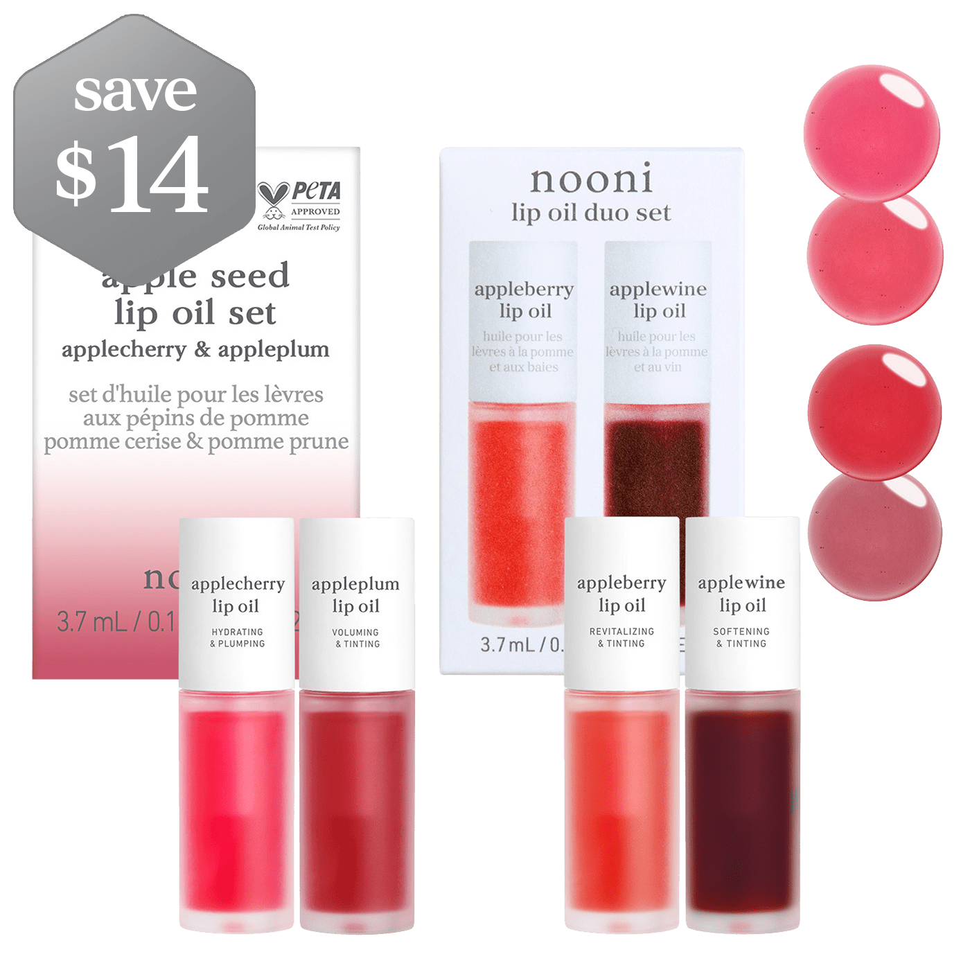 Lip Oil: Trending Duo Bundle (2 Sets)