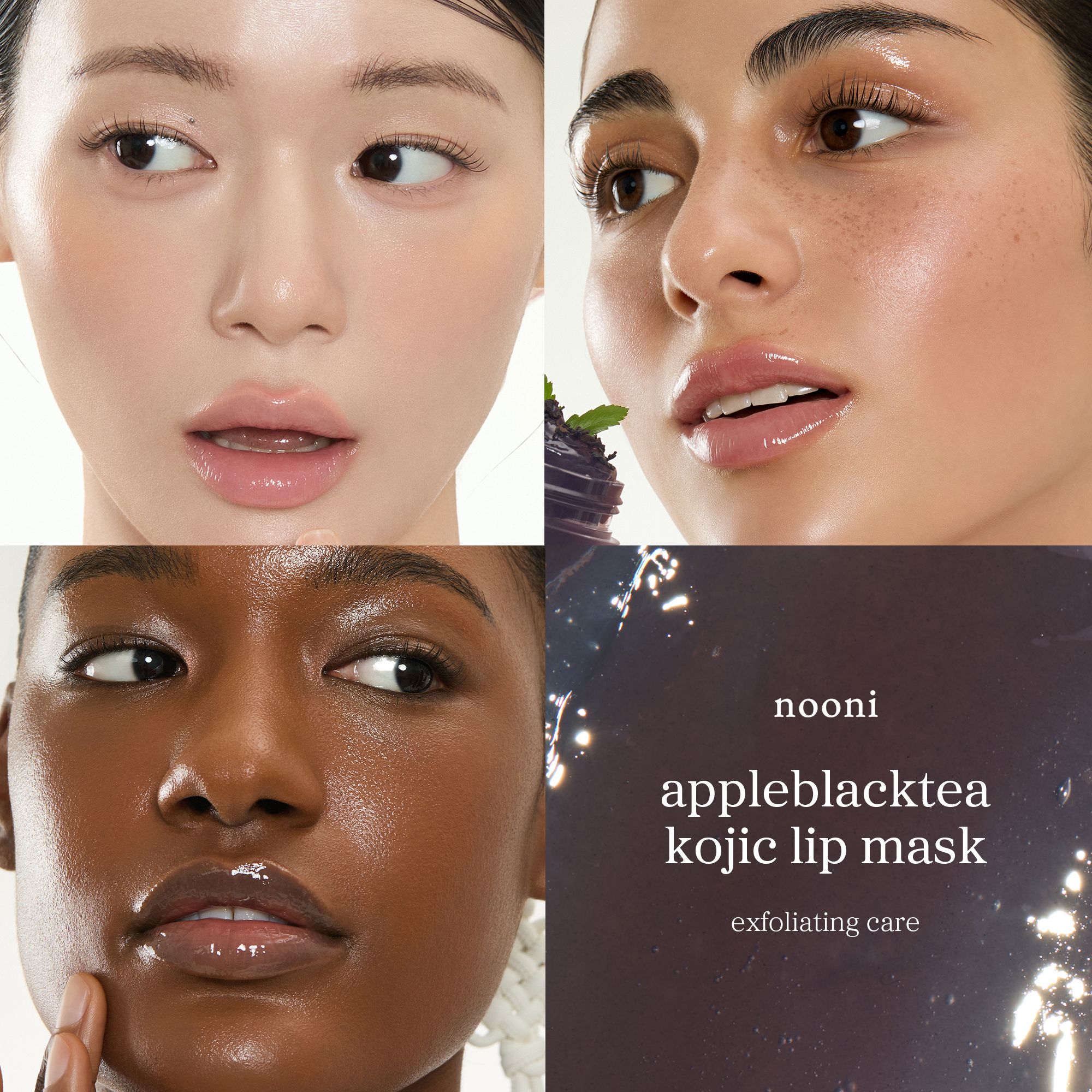 nooni appleblacktea kojic lip mask