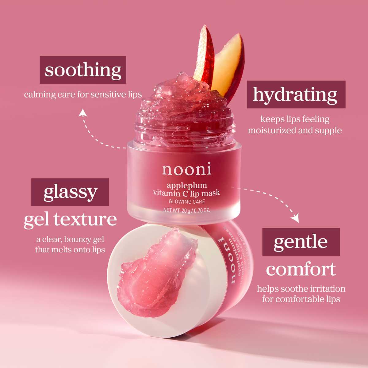 nooni appleplum vitamin C lip mask