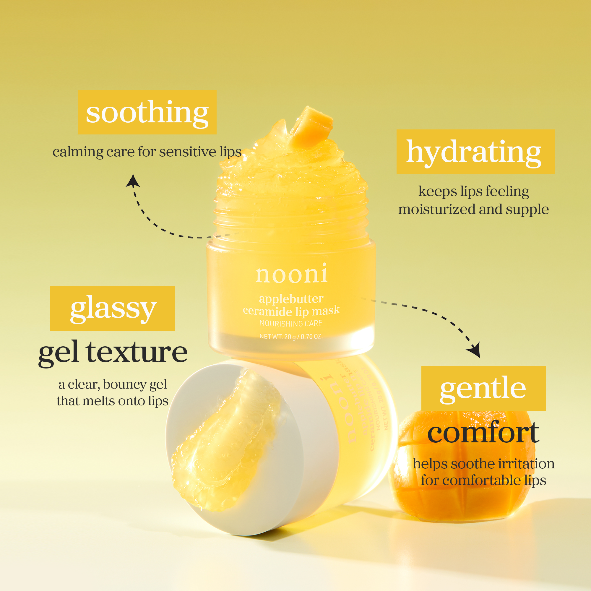nooni applebutter ceramide lip mask