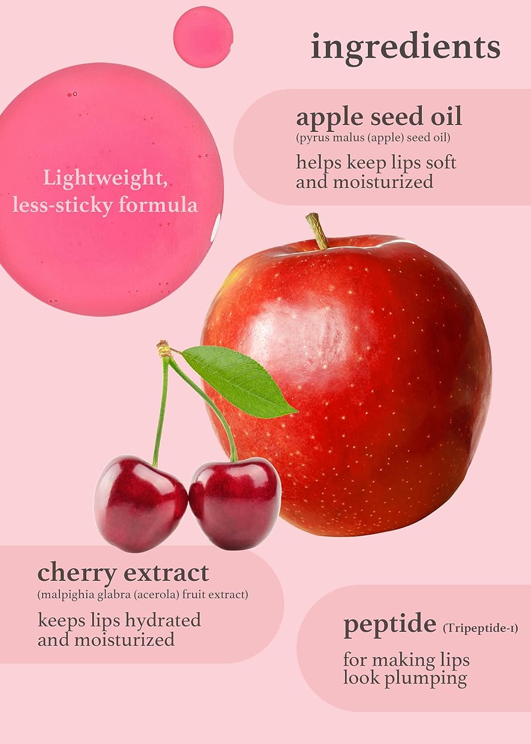 appleseed lip oil duo (applecherry & appleplum)