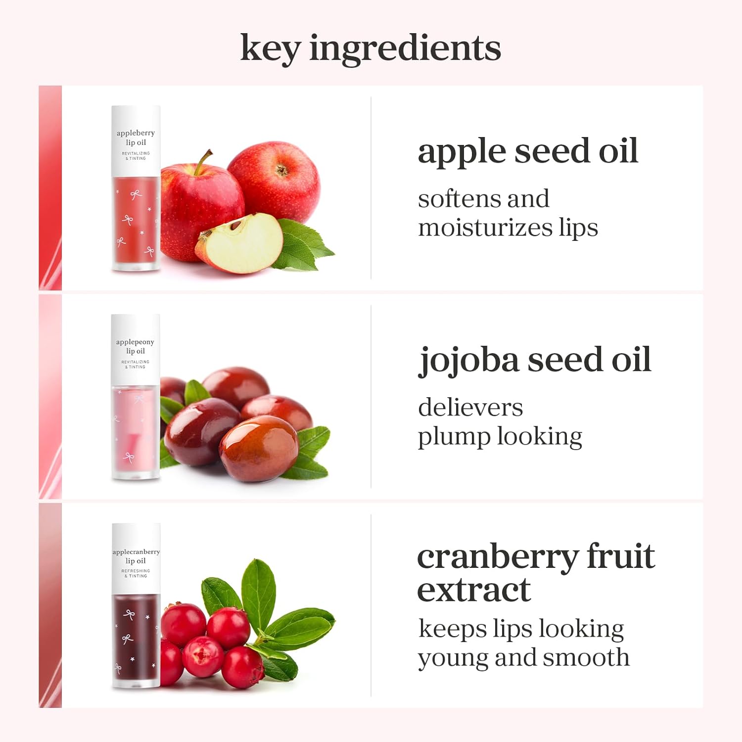 nooni Appleseed Lip Oil Trio - Nooni