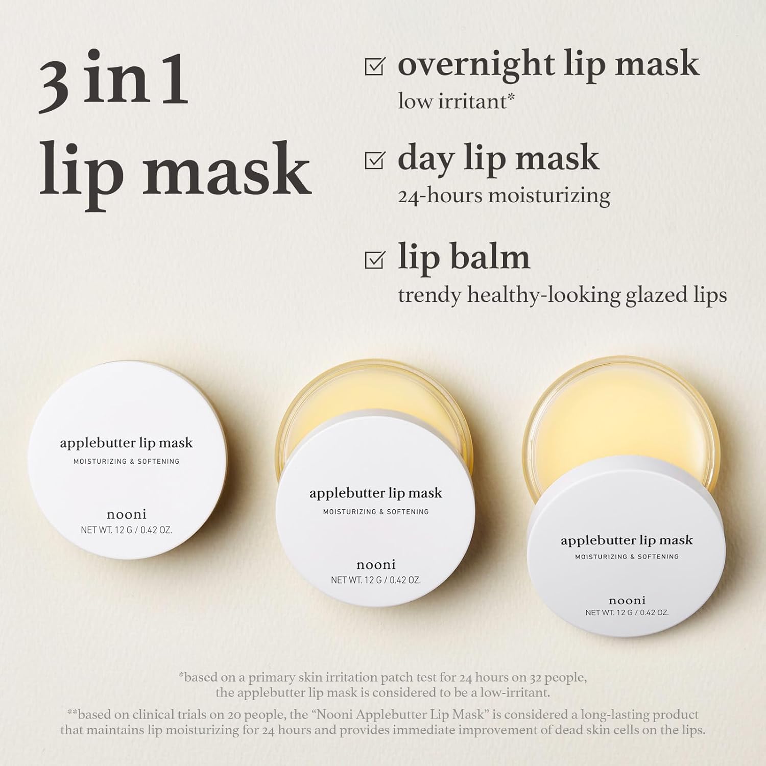 Lip Care: Applepeony Lip Oil & Lip Mask (2 - Pack) - Nooni