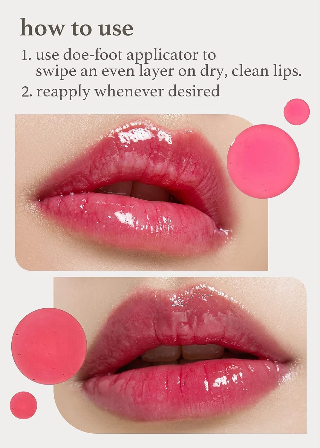 nooni lip oil duo (applecherry & appleplum) - Nooni