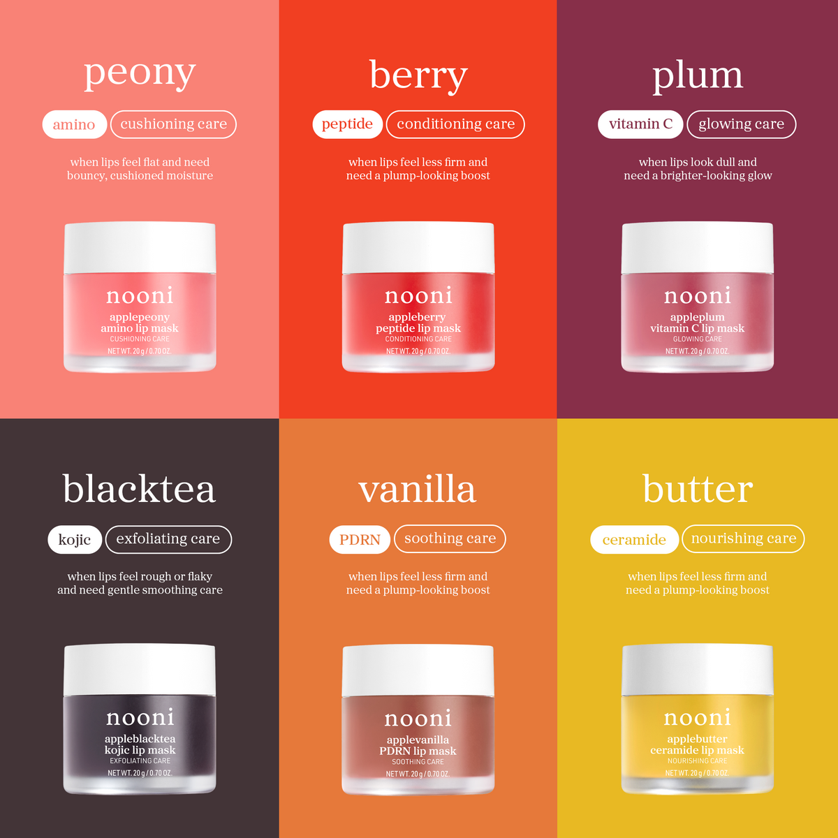 nooni applebutter ceramide lip mask