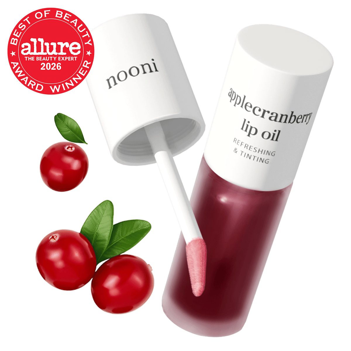 nooni applecranberry lip oil - nooni