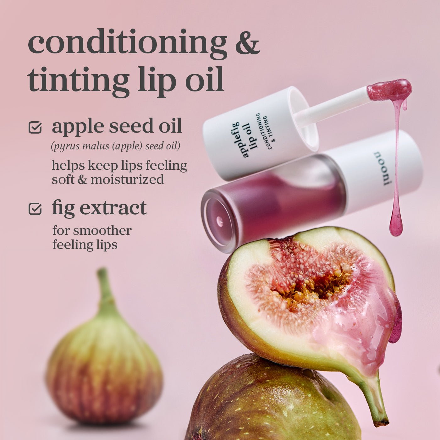 nooni applefig lip oil - nooni