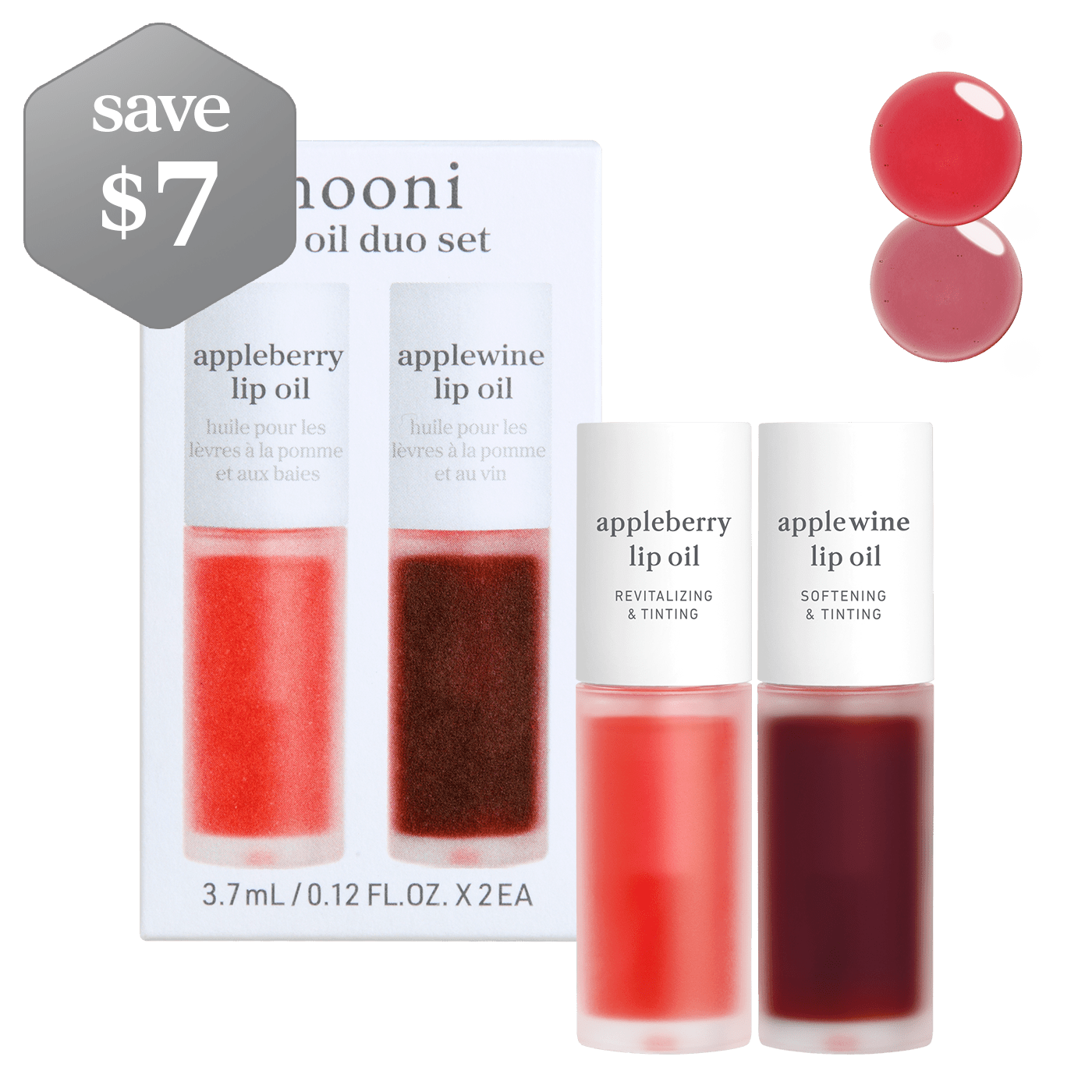 Lip Oil: duo set (appleberry & applewine)