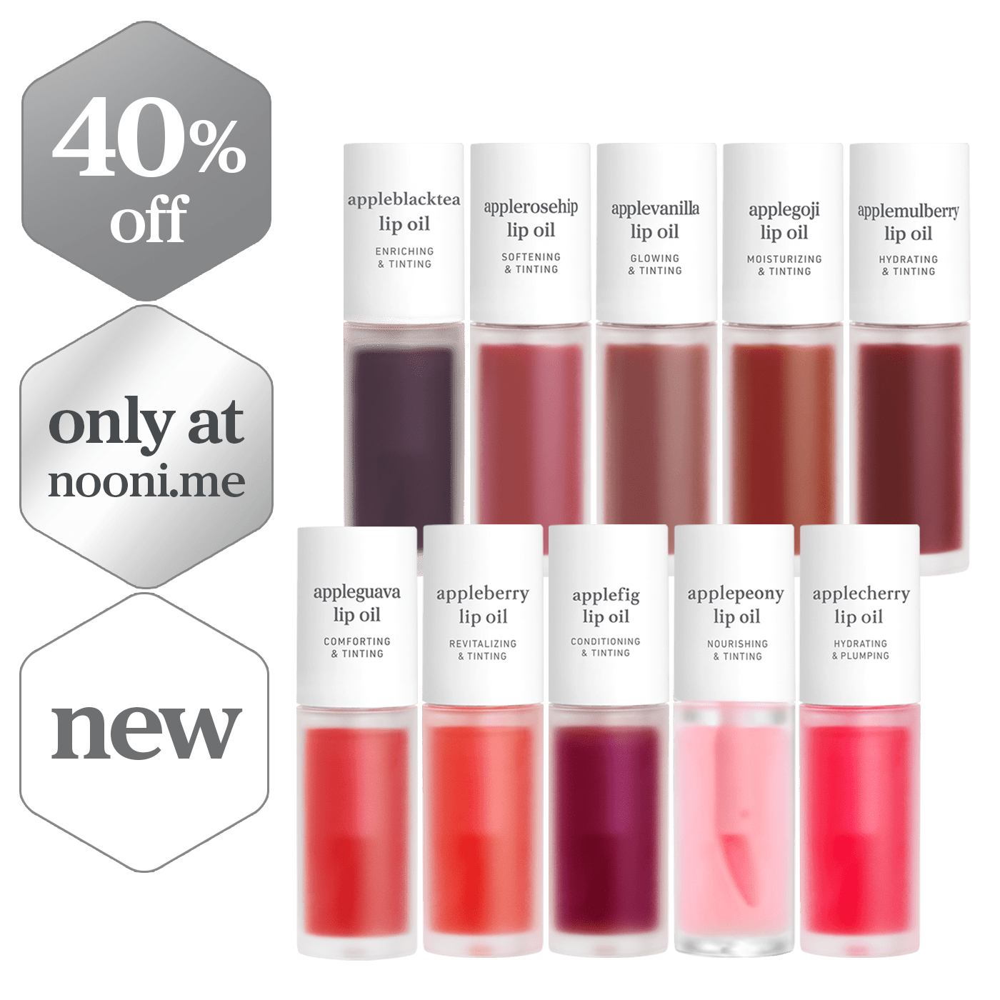 Radiant Tinted Lip Oil Bundle (10 - Pack) - nooni