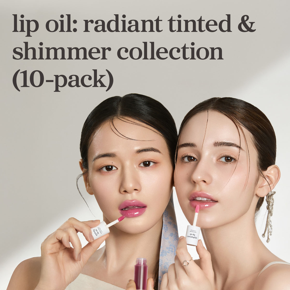 Lip Oil: Radiant Tinted & Shimmer Collection (10-Pack)