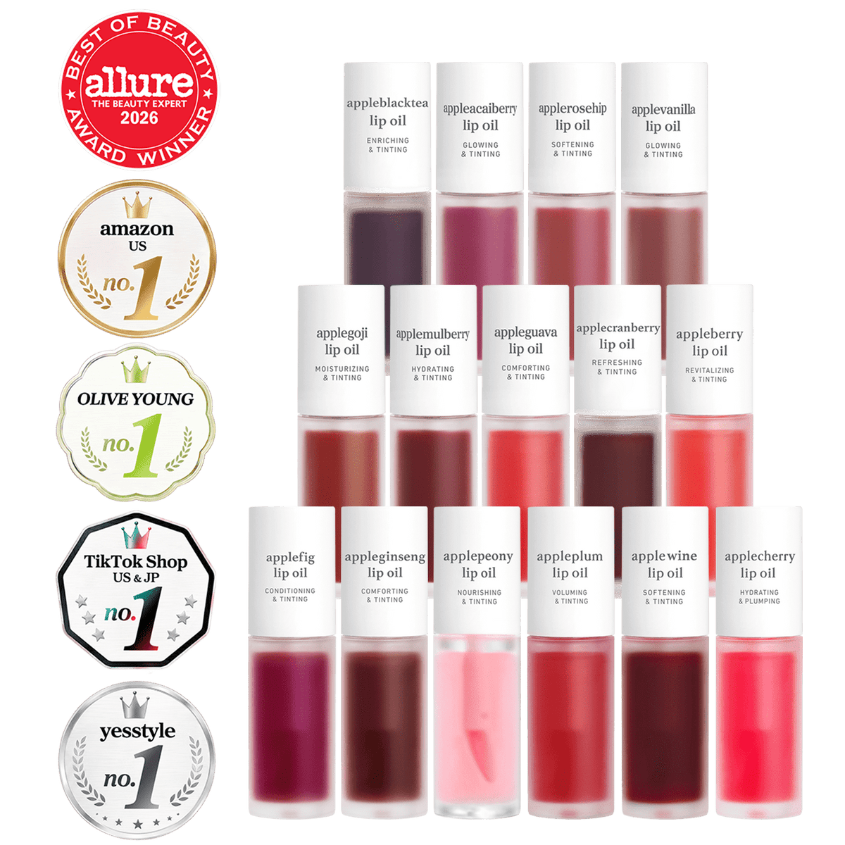 Lip Oil: Complete Color Collection (15-Pack) - nooni