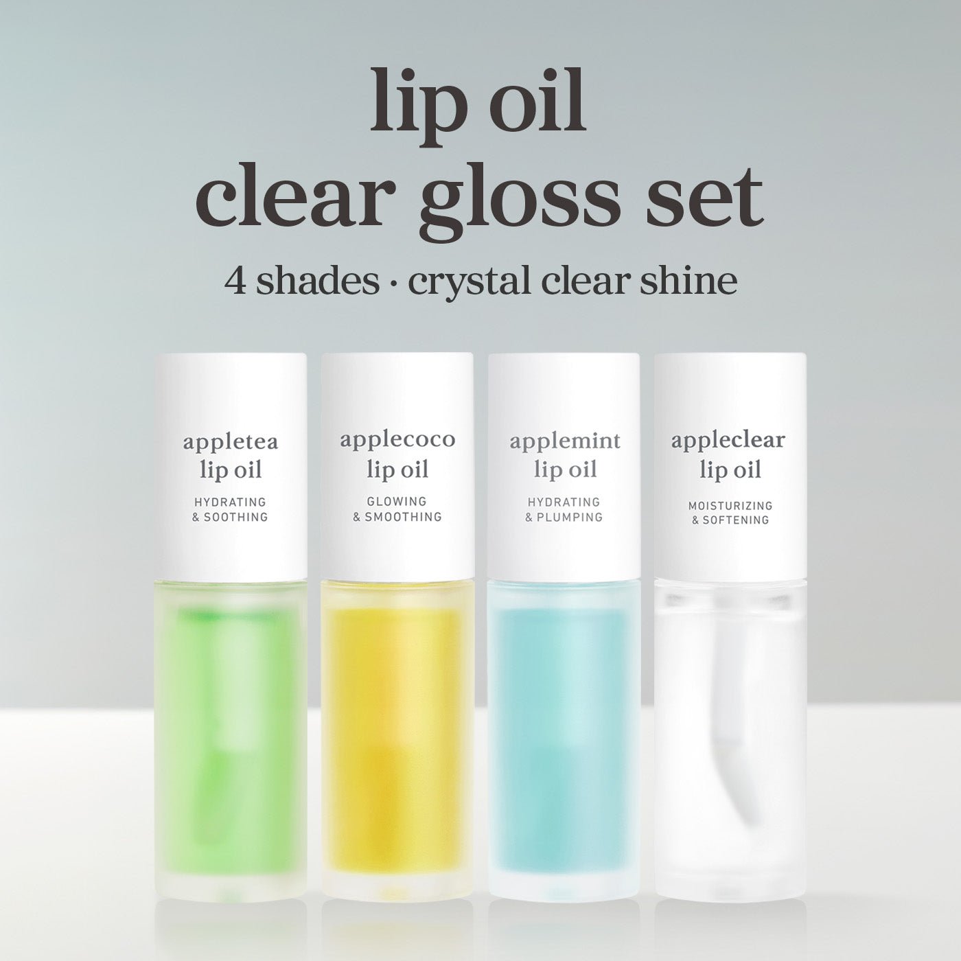 Lip Oil: Clear Gloss (4-Pack) - nooni