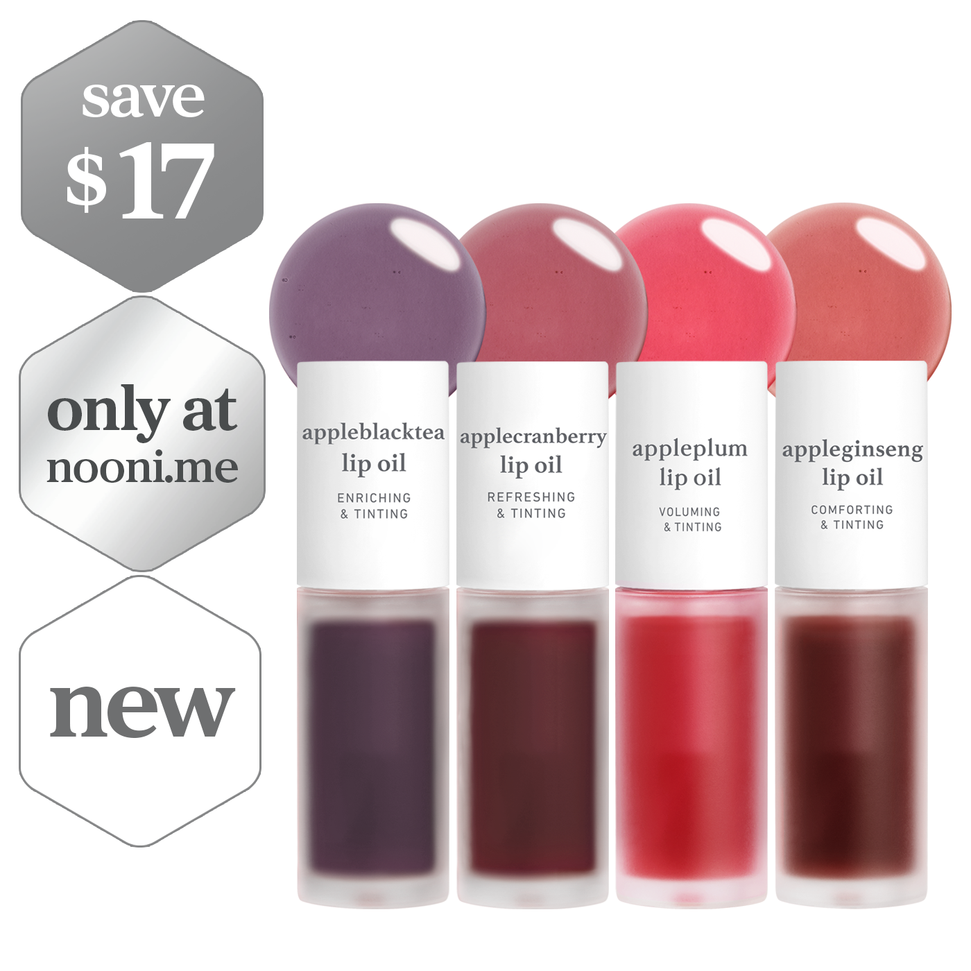 Lip Oil: Viral Tinted Favorites (4-Pack)
