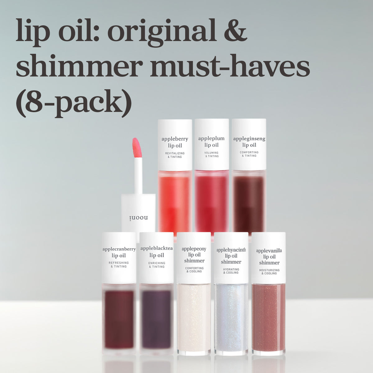 Lip Oil: Original & Shimmer Must-Haves (8-Pack)