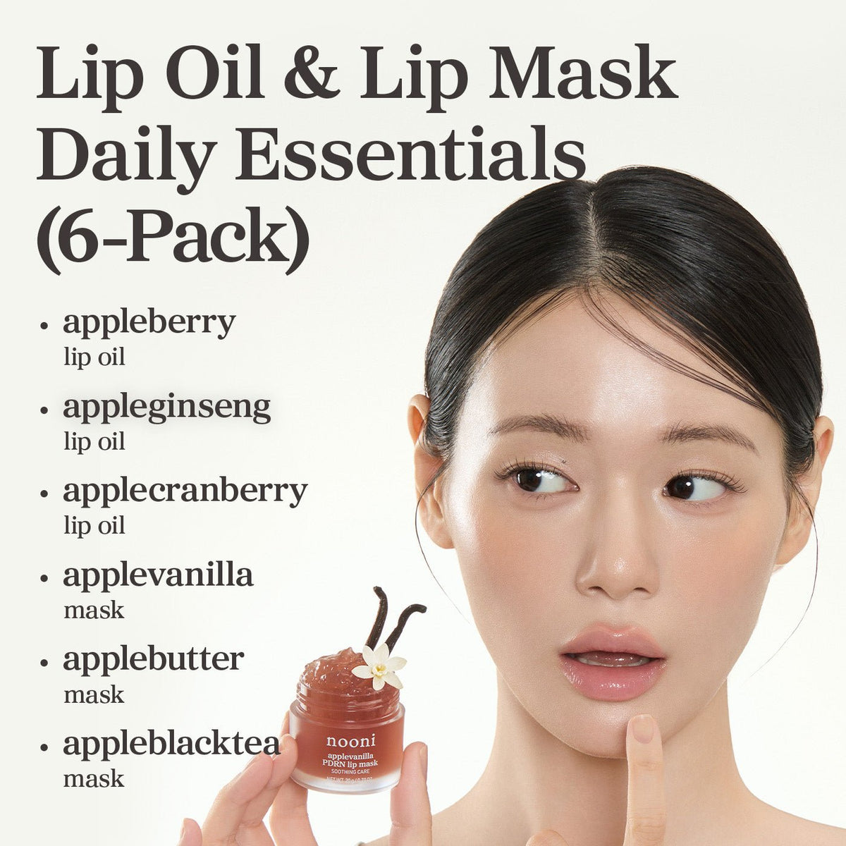 Lip Oil & Lip Mask Daily Essentials (6-Pack)